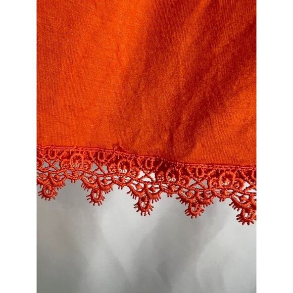 C. Est 1946 Peasant Top Women Size M Orange 3/4 Bell Sleeve Boho - Picture 7 of 7